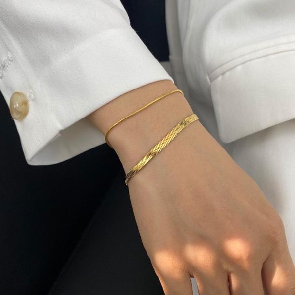 link, chain 1pcs charm stainless steel snake bracelet for women men gold color link fashion trendy bohemian jewelry gifts, Black
link, chain 1pcs charm stainless steel snake bracelet for women men gold color link fashion trendy bohemian jewelry gifts, Black