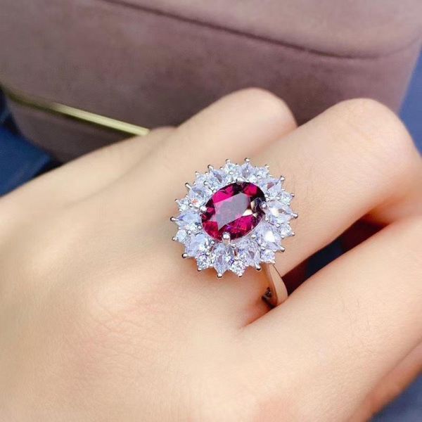 cluster rings simple elegant 100% natural and real garnet ring 925 sterling silver fine jewelry, Golden;silver
cluster rings simple elegant 100% natural and real garnet ring 925 sterling silver fine jewelry, Golden;silver