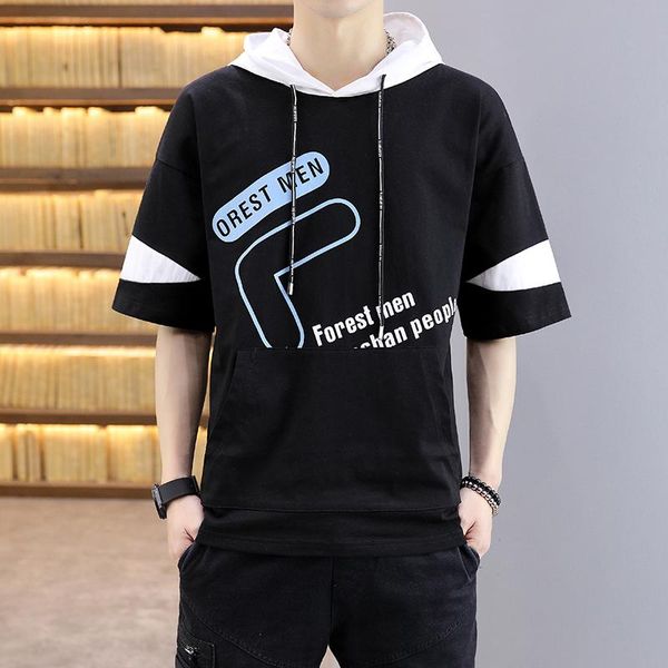 men's t-shirts letters printed 2021 summer men cotton tees hooded collar slim fit 3 color short sleeves plus size 3xl, White;black
men's t-shirts letters printed 2021 summer men cotton tees hooded collar slim fit 3 color short sleeves plus size 3xl, White;black