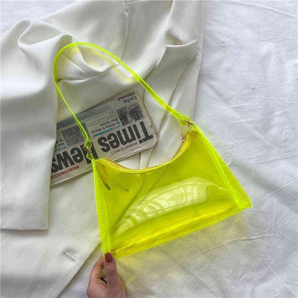 shopping bags ladies summer fashion transparent jelly handbag underarm baguette small clear shoulder bag purse for women sac femme 220309
shopping bags ladies summer fashion transparent jelly handbag underarm baguette small clear shoulder bag purse for women sac femme 220309