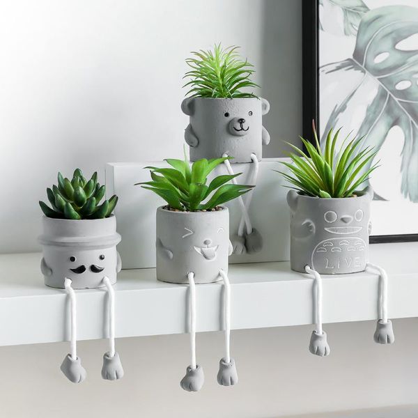 planters & pots simulation succulent potted creative hanging doll cement flowerpot cactus indoor living room vase decoration
planters & pots simulation succulent potted creative hanging doll cement flowerpot cactus indoor living room vase decoration