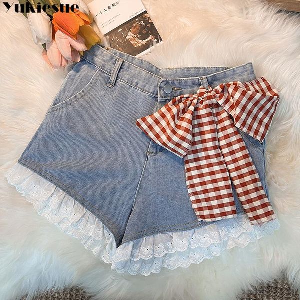 women's jeans harajuku plaid bow 2021 summer denim shorts women clothing loose ropa mujer short femme jean plus size, Blue
women's jeans harajuku plaid bow 2021 summer denim shorts women clothing loose ropa mujer short femme jean plus size, Blue