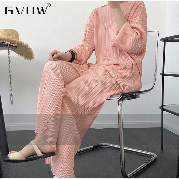 women's two piece pants gvuw pleated elastic suit high waist + long sleeve t-shirt loose fit fashion tide japan style autumn 2021 kb910, White
women's two piece pants gvuw pleated elastic suit high waist + long sleeve t-shirt loose fit fashion tide japan style autumn 2021 kb910, White