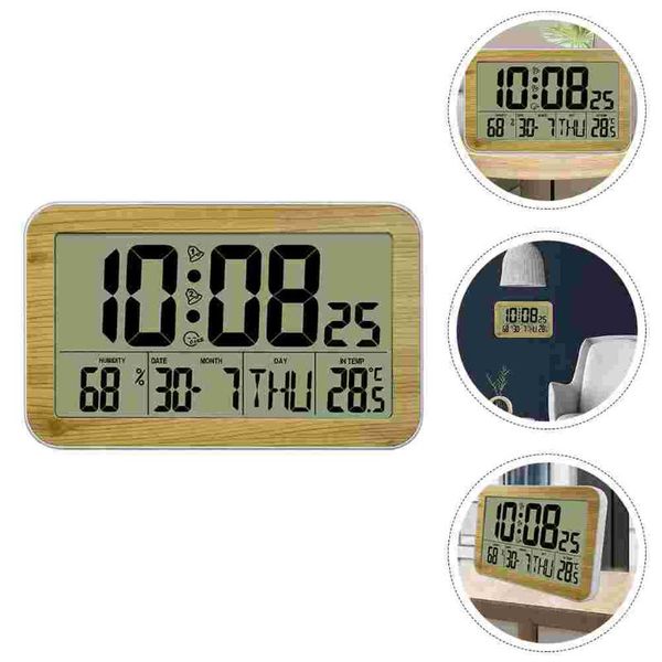 wall clocks 1pc home digital clock deskmute electronic perpetual calendar