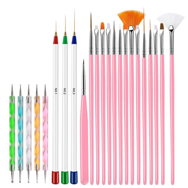 23pcs nail art brushes liner painting carving dotting pens acrylic set for drawing diy tool, Yellow
23pcs nail art brushes liner painting carving dotting pens acrylic set for drawing diy tool, Yellow