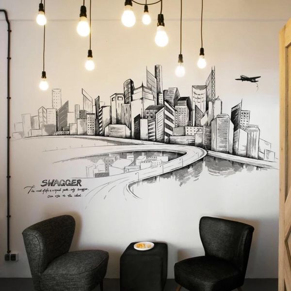 wall stickers modern black white building living room bedroom decor tv home office decoration teenagers decals wallpaper
wall stickers modern black white building living room bedroom decor tv home office decoration teenagers decals wallpaper