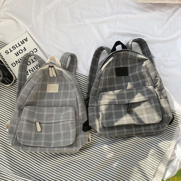 backpack mori simple lattice school for girls female lapfunctional pockets stitch purse book bag
backpack mori simple lattice school for girls female lapfunctional pockets stitch purse book bag