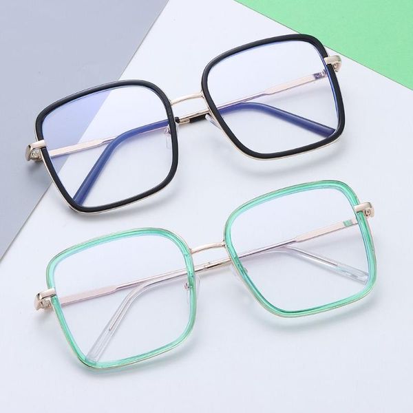sunglasses oversized anti blue light glasses transparent square frame reading eyeglasses women men computer goggles vision care eyewear, White;black
sunglasses oversized anti blue light glasses transparent square frame reading eyeglasses women men computer goggles vision care eyewear, White;black
