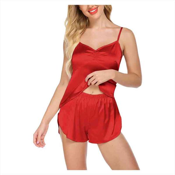 silk satin pajamas pyjamas womens sleepwears set sleeveless pijama suit sleep two piece loungewear plus size 5, Black;red
silk satin pajamas pyjamas womens sleepwears set sleeveless pijama suit sleep two piece loungewear plus size 5, Black;red
