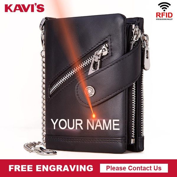 kavis diy engraving genuine leather men wallet rfid coin purse black small card holder chain portfolio portomonee male walet bag, Red;black
kavis diy engraving genuine leather men wallet rfid coin purse black small card holder chain portfolio portomonee male walet bag, Red;black