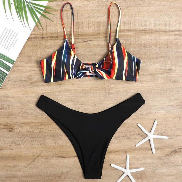 womens fashion bikini stripe condole belt two type swimsuits #srn women's swimwear, White;black
womens fashion bikini stripe condole belt two type swimsuits #srn women's swimwear, White;black