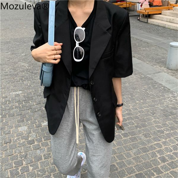 summer autumn elegant office lady blazer women solid suit jacket coat female casual loose black blazers 210427, White;black
summer autumn elegant office lady blazer women solid suit jacket coat female casual loose black blazers 210427, White;black
