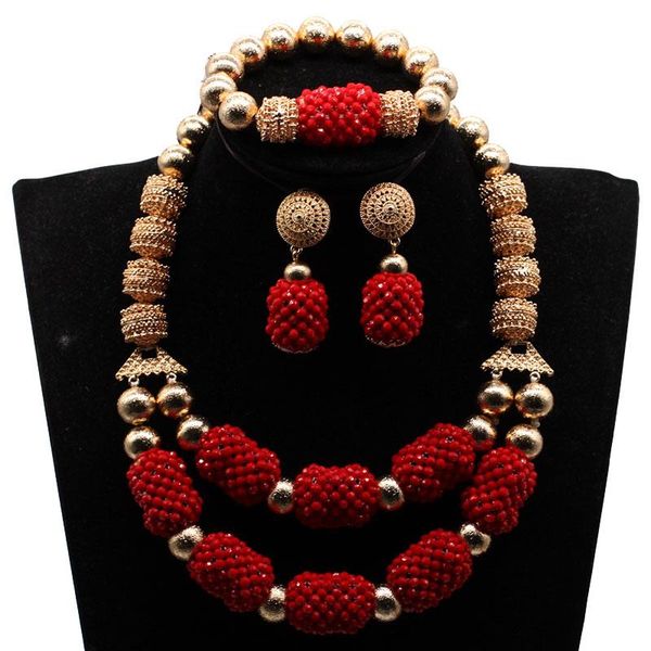 earrings & necklace red crystal beads pendant bib wedding jewelry set nigeria bride dubai gold hxo2402, Silver
earrings & necklace red crystal beads pendant bib wedding jewelry set nigeria bride dubai gold hxo2402, Silver