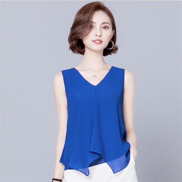 women's blouses & shirts women summer chiffon tank shirt large size -7xl v-neck sleeveless ruffles solid career, White
women's blouses & shirts women summer chiffon tank shirt large size -7xl v-neck sleeveless ruffles solid career, White