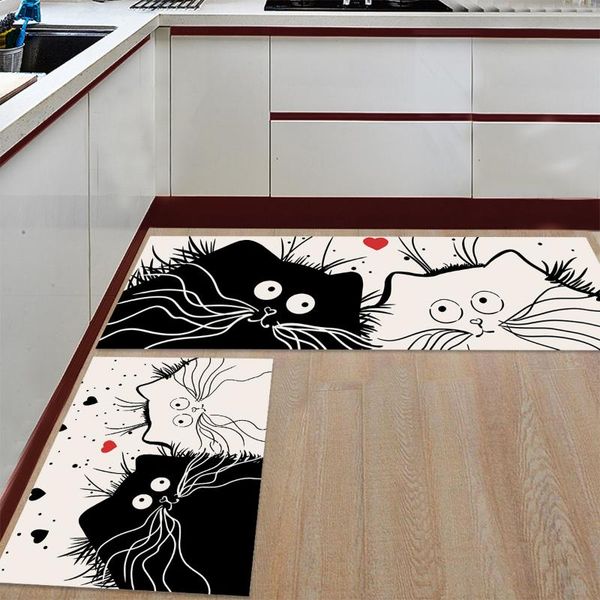 cushion/decorative pillow kitchen mat anti-slip black white cat printed carpet doormat hallway bath living room
cushion/decorative pillow kitchen mat anti-slip black white cat printed carpet doormat hallway bath living room