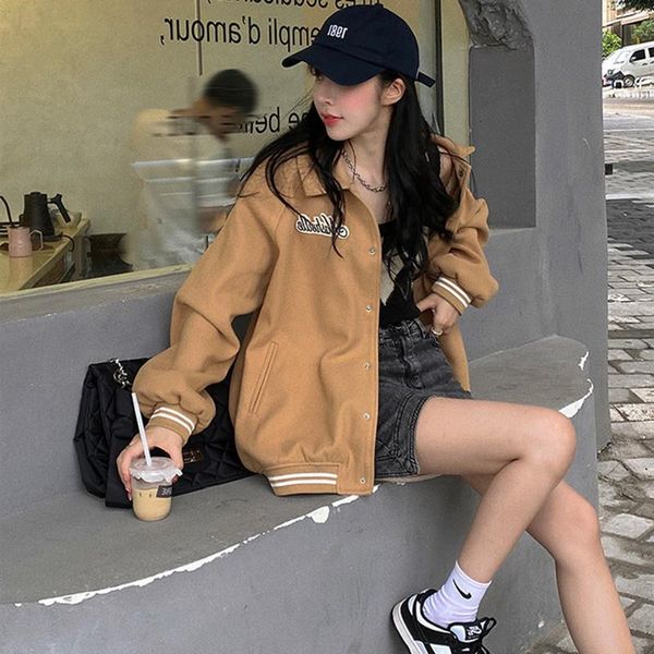 women's jackets biking khaki baseball suit female spring and autumn american college style small man jacket dajinjia, Black;brown
women's jackets biking khaki baseball suit female spring and autumn american college style small man jacket dajinjia, Black;brown