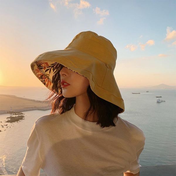 wide brim hats double-sided wear women bucket hat foldable wide-brim panama leaves print beach outdoor anti-uv dome casual cotton sun, Blue;gray
wide brim hats double-sided wear women bucket hat foldable wide-brim panama leaves print beach outdoor anti-uv dome casual cotton sun, Blue;gray
