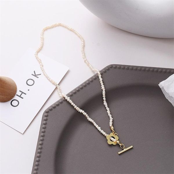 necklace simple temperament freshwater pearl flower ot buckle baroque narrow neck with clavicle chain trend chains, Silver
necklace simple temperament freshwater pearl flower ot buckle baroque narrow neck with clavicle chain trend chains, Silver
