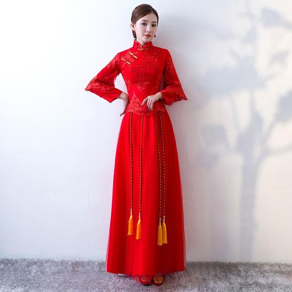 casual dresses red formal dress women elegant chinese mandarin collar embroidery vestidos tassels flare sleeve oriental robe 4371, Black;gray
casual dresses red formal dress women elegant chinese mandarin collar embroidery vestidos tassels flare sleeve oriental robe 4371, Black;gray