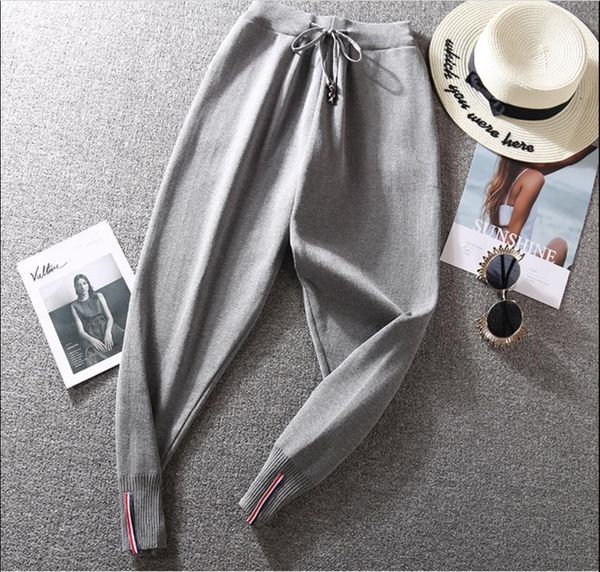 capris ankle length elastic waist wild sports autumn fashion hare pants, Black;white
capris ankle length elastic waist wild sports autumn fashion hare pants, Black;white