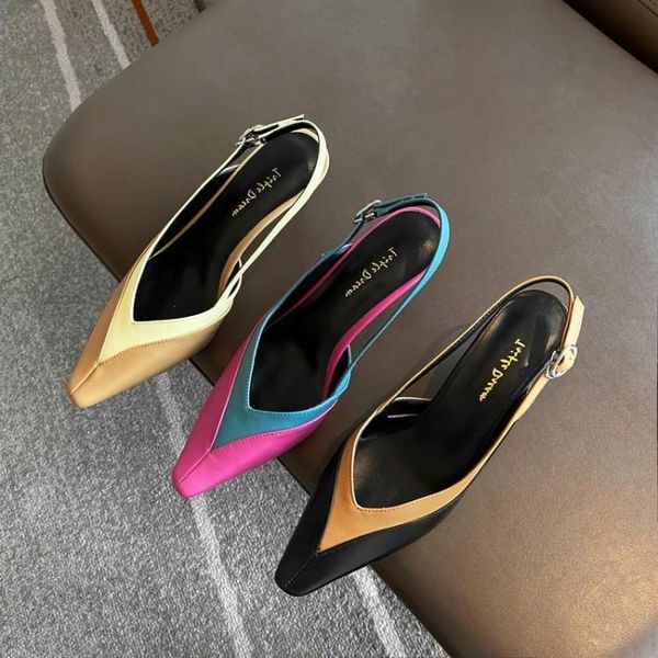 summer 2021 pointed french thin-heeled single color high-heeled sandals shoes women's dress, Black
summer 2021 pointed french thin-heeled single color high-heeled sandals shoes women's dress, Black