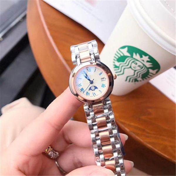 wristwatches 2021 fashion steel band ladies heart moon phase quartz wrist watches waterproof gift for women, Slivery;brown
wristwatches 2021 fashion steel band ladies heart moon phase quartz wrist watches waterproof gift for women, Slivery;brown
