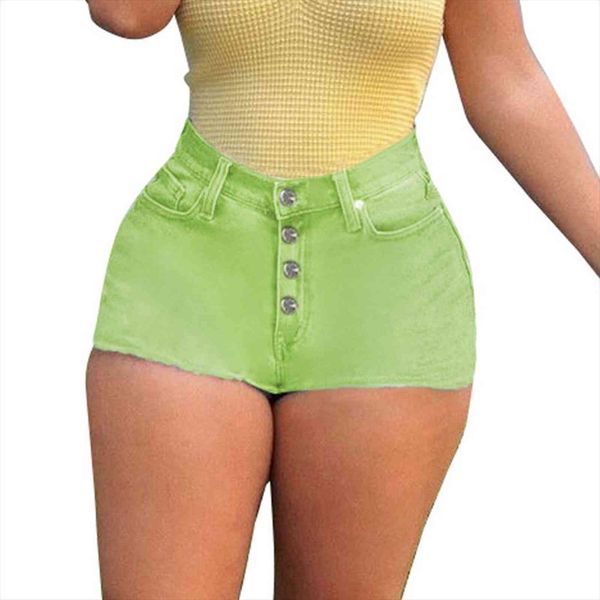 green skinny button up womens shorts denim summer streetwear high waist bottoms with pockets bodycon jean lady, White;black
green skinny button up womens shorts denim summer streetwear high waist bottoms with pockets bodycon jean lady, White;black