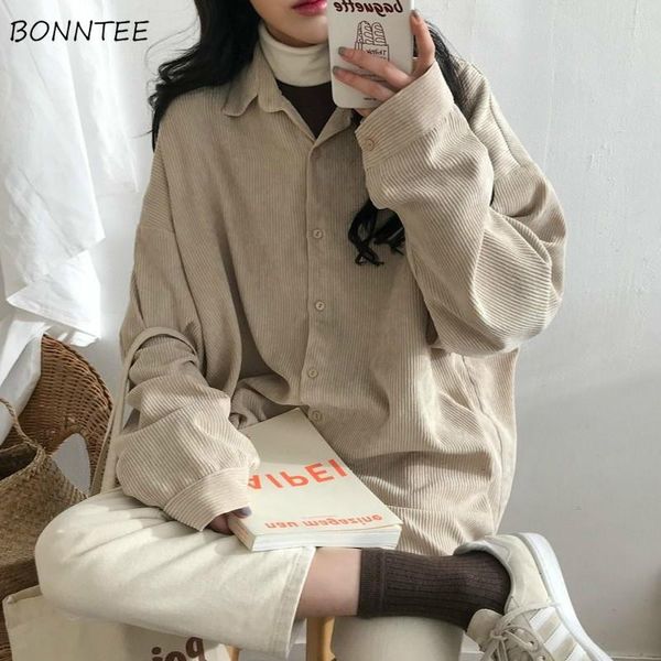shirts women corduroy solid long sleeve turn-down collar loose lazy ladies blouses japanese style autumn stylish ulzzang simple women's, White
shirts women corduroy solid long sleeve turn-down collar loose lazy ladies blouses japanese style autumn stylish ulzzang simple women's, White