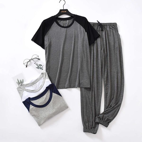 summer japanese spring and men pyjamas pak modal short mouwen broek dunne stitches plus fat format loose home service, Black;brown
summer japanese spring and men pyjamas pak modal short mouwen broek dunne stitches plus fat format loose home service, Black;brown