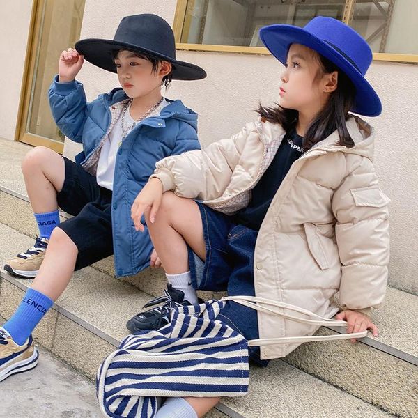 jackets down and wadded jacket mid-length boys girls baby thickened padded medium small children winter solid color coat, Blue;gray
jackets down and wadded jacket mid-length boys girls baby thickened padded medium small children winter solid color coat, Blue;gray