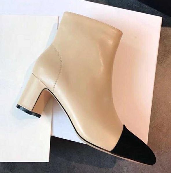 boots leather women ankle ladies short bota feminina brand shoes zipper botas mujer 2021 mixed color heel, Black
boots leather women ankle ladies short bota feminina brand shoes zipper botas mujer 2021 mixed color heel, Black