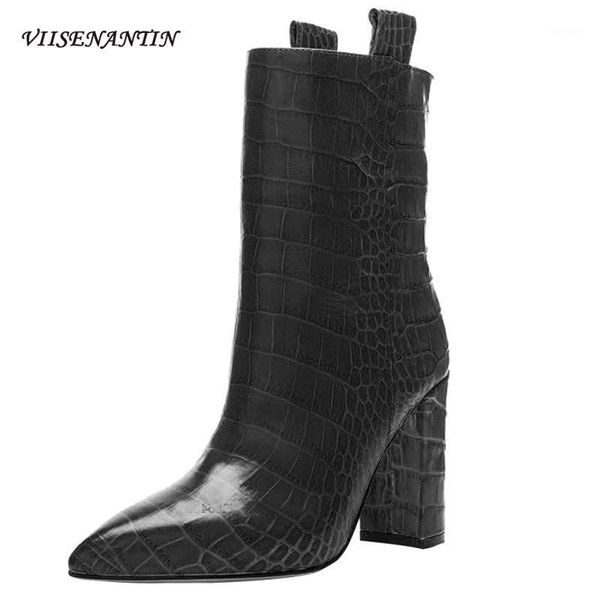 boots thick-heeled short european american crocodile pattern high-heeled short-tube women's casual lazy sleeve, Black
boots thick-heeled short european american crocodile pattern high-heeled short-tube women's casual lazy sleeve, Black