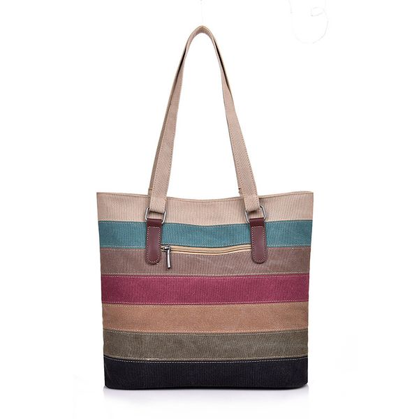 cross-border canvas womens bag 2020 new fashion stitching womens handbag versatile contrast color striped shoulder bag
cross-border canvas womens bag 2020 new fashion stitching womens handbag versatile contrast color striped shoulder bag