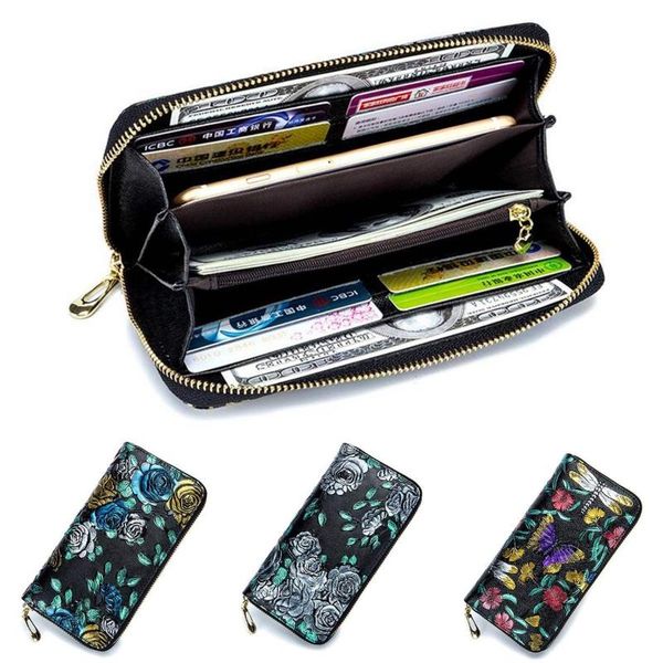 wallets ladies genuine leather wallet women fashion rose flower large coin purse female clutch cowhide long, Red;black
wallets ladies genuine leather wallet women fashion rose flower large coin purse female clutch cowhide long, Red;black