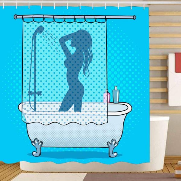 girl take a shower funny shower curtain bathroom sets, novelty bath decoration polyester curtain 72 x 72 inches
girl take a shower funny shower curtain bathroom sets, novelty bath decoration polyester curtain 72 x 72 inches