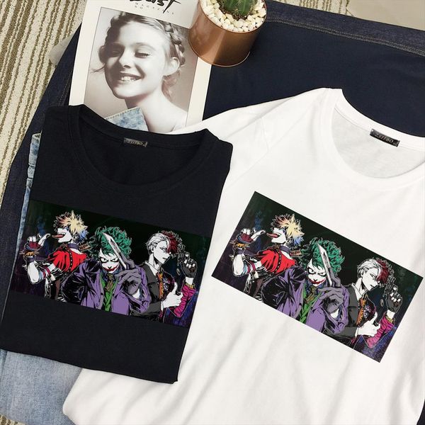 my hero academy japan mens t shirts and womens boku no academia anime harajuku casual spoof clown cartoon loose summer, White;black
my hero academy japan mens t shirts and womens boku no academia anime harajuku casual spoof clown cartoon loose summer, White;black