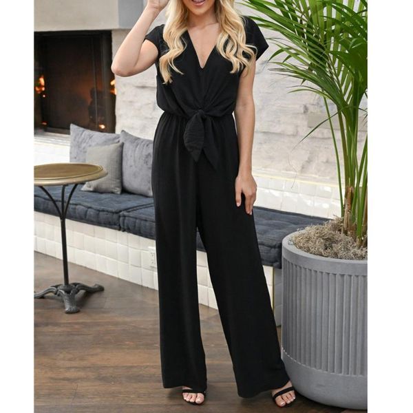 women's jumpsuits & rompers women fashion spring fall short sleeve v-neck jumpsuit macacao feminino ladies casual overalls wide leg pan, Black;white
women's jumpsuits & rompers women fashion spring fall short sleeve v-neck jumpsuit macacao feminino ladies casual overalls wide leg pan, Black;white