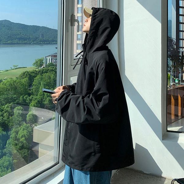 men's jackets autumn korean fashion black lake green zipper bomber jacket male casual streetwear loose hoody windbreaker coats, Black;brown
men's jackets autumn korean fashion black lake green zipper bomber jacket male casual streetwear loose hoody windbreaker coats, Black;brown