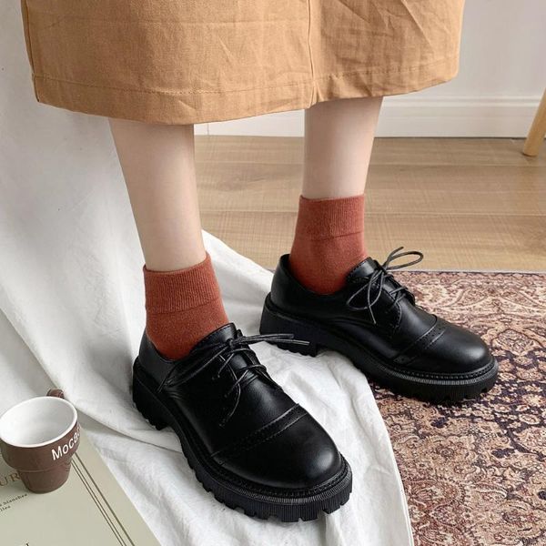 school uniform shoes jk student vintage women closed toe soft leather black loafers fashion platform oxfords dress
school uniform shoes jk student vintage women closed toe soft leather black loafers fashion platform oxfords dress