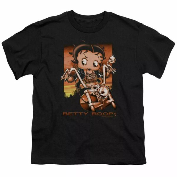 Betty Boop Sunset Rider Kids Youth T Shirt Licensed Classic Cartoon Tee Black, White;black
Betty Boop Sunset Rider Kids Youth T Shirt Licensed Classic Cartoon Tee Black, White;black