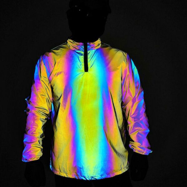 hoodies stand collar colorful pullover fashion hip hop rapper luminous windbreaker large size jacket, Black
hoodies stand collar colorful pullover fashion hip hop rapper luminous windbreaker large size jacket, Black