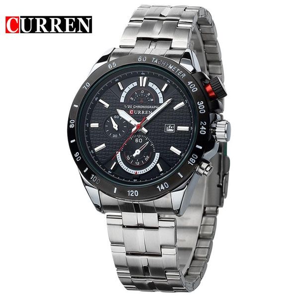 wristwatches curren full steel quartz men's watch fashion sport waterproof wrist luxury business male clock relogio masculino, Slivery;brown
wristwatches curren full steel quartz men's watch fashion sport waterproof wrist luxury business male clock relogio masculino, Slivery;brown