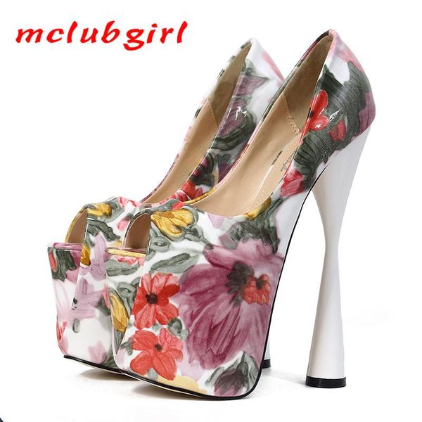 mclubgirl women's shoes 19cm waterproof platform fish mouth patent leather print 50 large size sandals mjl, Black
mclubgirl women's shoes 19cm waterproof platform fish mouth patent leather print 50 large size sandals mjl, Black