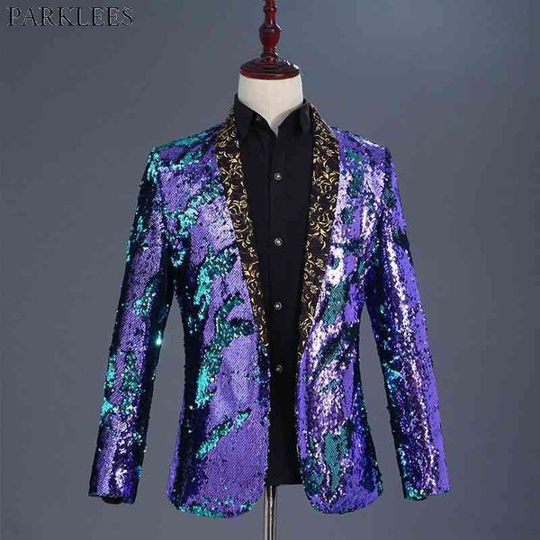 purple sequin shawl collar blazer jacket men wedding groom party tuxedo blazer mens dj nightclub prom stage singer costume homme 210522, White;black
purple sequin shawl collar blazer jacket men wedding groom party tuxedo blazer mens dj nightclub prom stage singer costume homme 210522, White;black