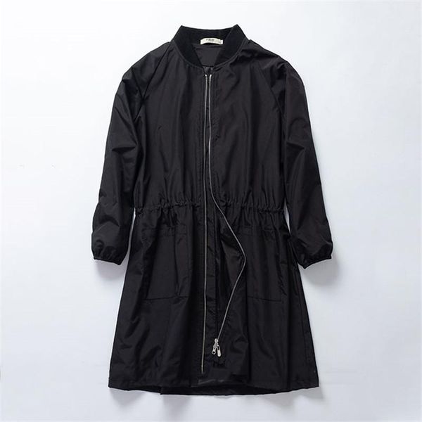 women's trench coats casual windbreaker female baseball uniform 2021 spring autumn long black overcoats m346, Tan;black
women's trench coats casual windbreaker female baseball uniform 2021 spring autumn long black overcoats m346, Tan;black