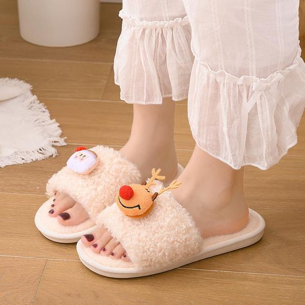 slippers flip-flops female neutral plush cartoon cute reindeer colorful leisure home indoor, Black
slippers flip-flops female neutral plush cartoon cute reindeer colorful leisure home indoor, Black