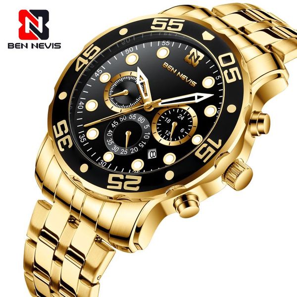 wristwatches ben nevis fashion military watch full steel wrist quartz men waterproof male clock relogio masculino, Slivery;brown
wristwatches ben nevis fashion military watch full steel wrist quartz men waterproof male clock relogio masculino, Slivery;brown