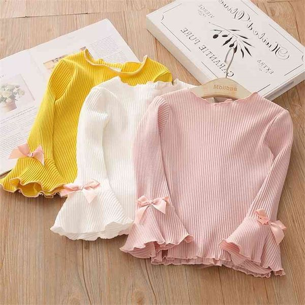 spring autumn 2 3 4-10 years children's sweet long sleeve tees flared sleeves bowknot basic t-shirt for kids baby girls 210701, Blue
spring autumn 2 3 4-10 years children's sweet long sleeve tees flared sleeves bowknot basic t-shirt for kids baby girls 210701, Blue