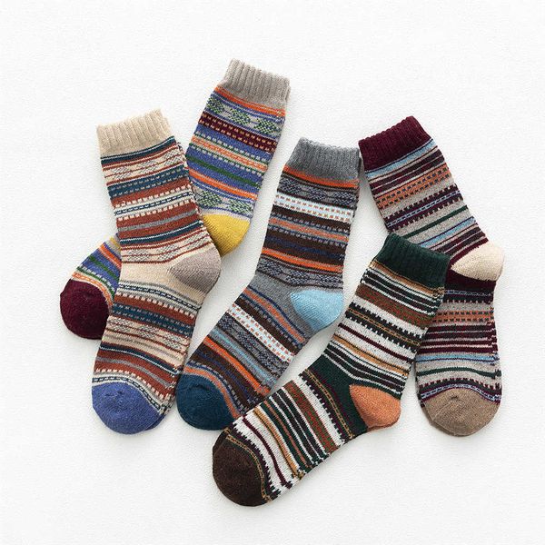 hss brand 5 pairs/lot thicken warm wool socks winter autumn national style striped business male socks for man gifts calcetines 210727, Black
hss brand 5 pairs/lot thicken warm wool socks winter autumn national style striped business male socks for man gifts calcetines 210727, Black