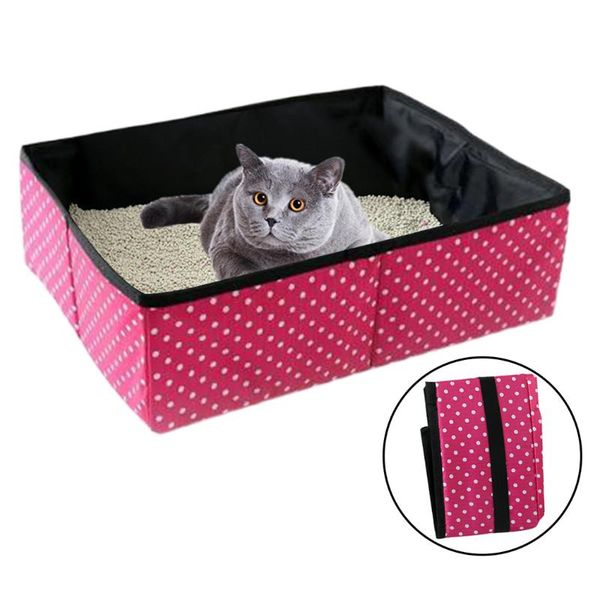 cat carriers,crates & houses litter box practical collapsible creative foldable portable pet dot pattern pan for outdoor travel
cat carriers,crates & houses litter box practical collapsible creative foldable portable pet dot pattern pan for outdoor travel